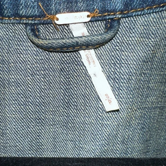 Free People Classic Blue Denim - Picture 3 of 4